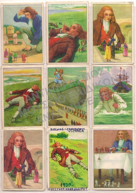 ΚΑΡΤΟΛΙΝΕΣ BISCUITS CHOCOLATS VICTORIA, GULLIVER NAAR LILLIPUT, ΔΕΚΑΕΤΙΑΣ 1930