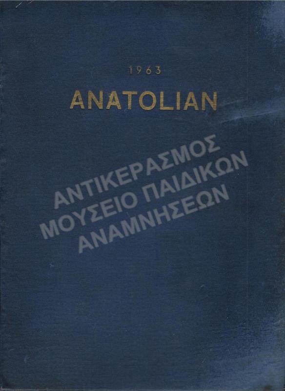 ALBUM ΤΟΥ ΑΜΕΡΙΚΑΝΙΚΟΥ ΚΟΛΕΓΙΟΥ ΑΝΑΤΟΛΙΑ, ANATOLIAN 1963