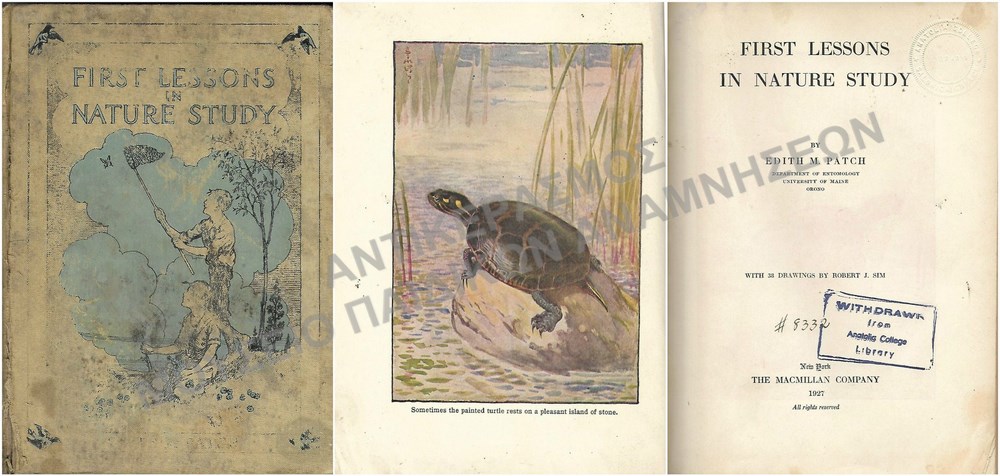 FIRST LESSONS IN NATURE STUDY, 1927, ANATOLIA COLLEGE SALONICA