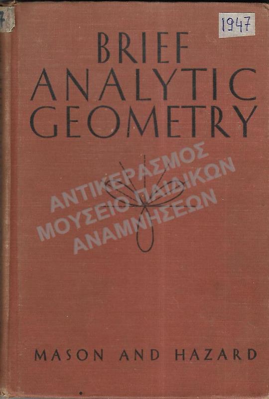 BRIEF ANALYTIC GEOMETRY, 1947