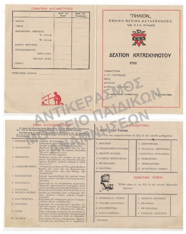 ΑΧΡΗΣΙΜΟΠΟΙΗΤΟ ΔΕΛΤΙΟΝ ΚΑΤΑΣΚΗΝΩΤΟΥ ΑΠΟ ΤΗΝ ΚΑΤΑΣΚΗΝΩΣΗ Χ.Α.Ν. ΄ΠΗΛΙΟΝ΄, ΑΡΧΕΣ 1930